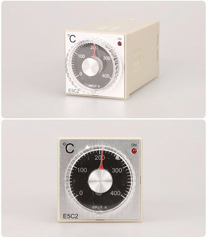 Аналоговый терморегулятор OMRON E5C2, 3A/220V, 0-400°C, тип К, 8PIN